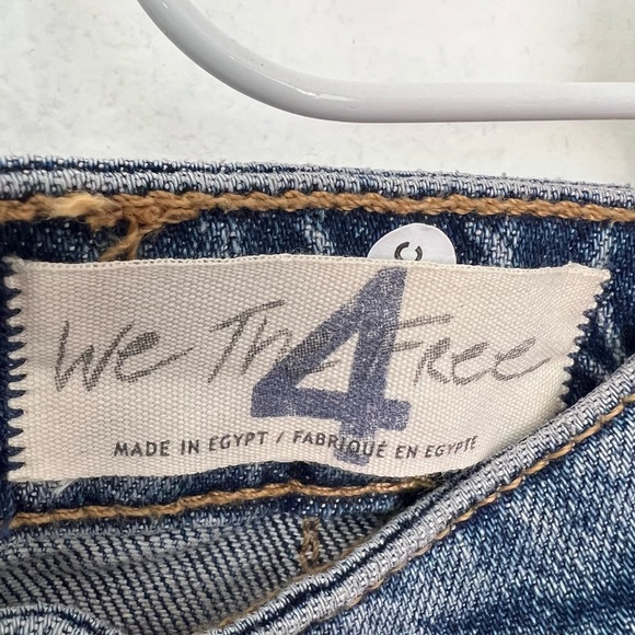 Free People We The Free Midgnight Magic Denim Skirt Sz 4 - Picture 8 of 10